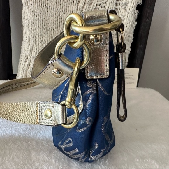 SOLD LIVE! RARE Coach 2012 Blue Satin Canvas 1941 Shoulder/Crossbody Bag - NWOT - Picture 3 of 9